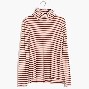 Madewell whisper cotton turtleneck in baker